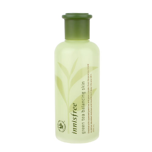 innisfree green tea balancing skin 200ml 绿茶平衡