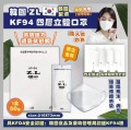 (空運現貨)(50片裝)韓國製ZL KF94 四層防護3D立體白色口罩 (獨立包裝) (1盒50個口罩) 為節省客人運費會拆盒寄出