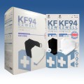 韓國製EZWELL KF94 四層防護3D立體白色/黑色口罩  (獨立包裝) (1套50個口罩) 為節省客人運費會拆盒寄出 (購置3盒或以上每盒$79優惠價)