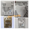 (新版本)韓國製2D Best Fit KF94 三層立體成人口罩 一盒50個（白）