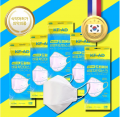 (空運現貨)anti-droplet kf AD 韓國製夏季三層KF-AD成人白色口罩 (非獨立包裝) (1套50個口罩) 一套10包 ，1包5個 合共50個口罩  (購買3套或以上每套$65)