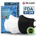 Dr.lord 韓國KF94防疫成人口罩1包共1個 (白色/黑色) 為節省客人運費會拆盒寄出